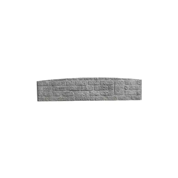 Bild 1 von Beckers Betonzaun Betonzaunbogenplatte 'Standard Romania' 200 x 45 x 3,5 cm grau