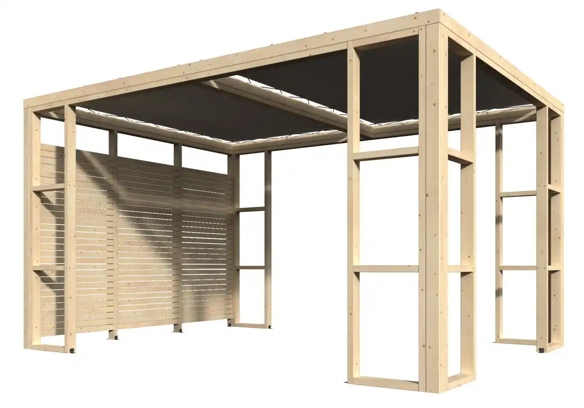 Bild 1 von Décor et Jardin Pergola Ambre 1P 401 x 304 cm natur