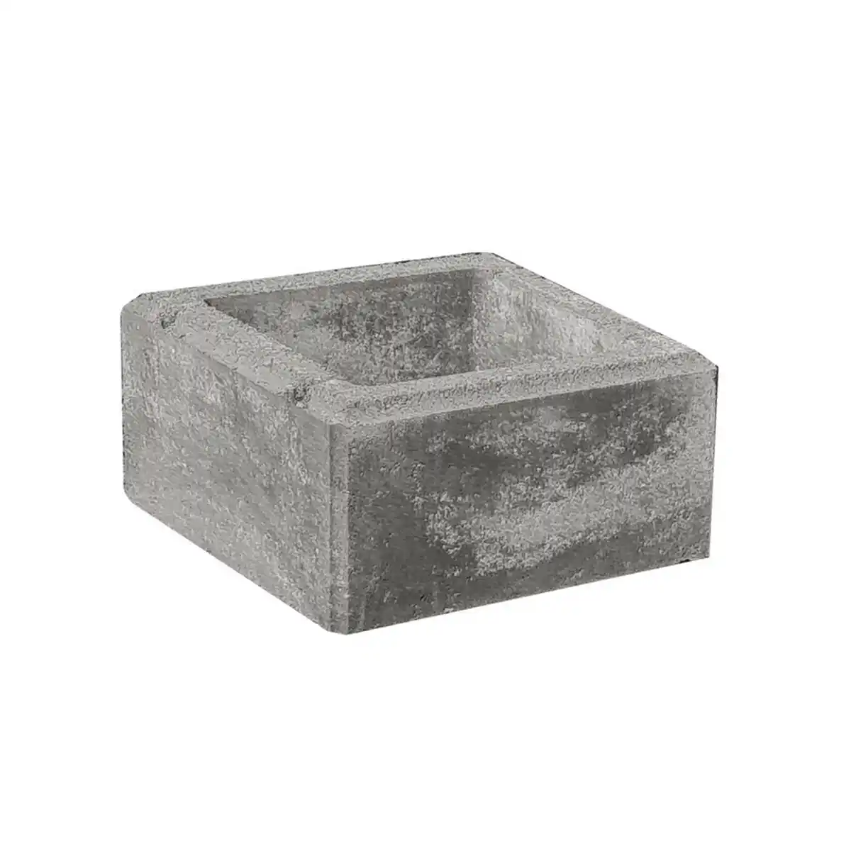 Bild 1 von Diephaus Mauerstein 'T-Wall System PFS' Beton schwarz/weiß 37,5 x 37,5 x 20 cm
