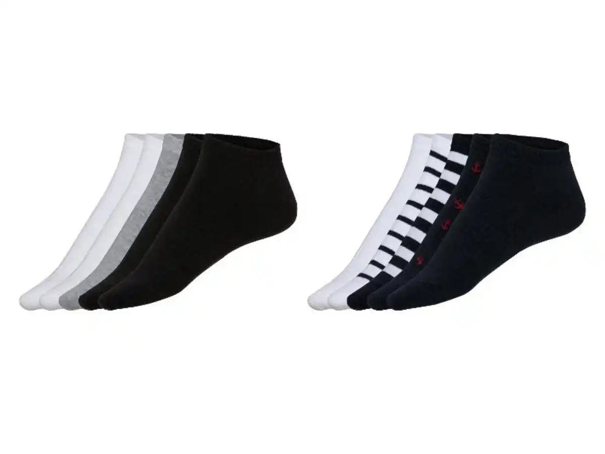 Bild 1 von LIVERGY® Herren Sneakersocken, 5 Paar, mit Bio-Baumwolle