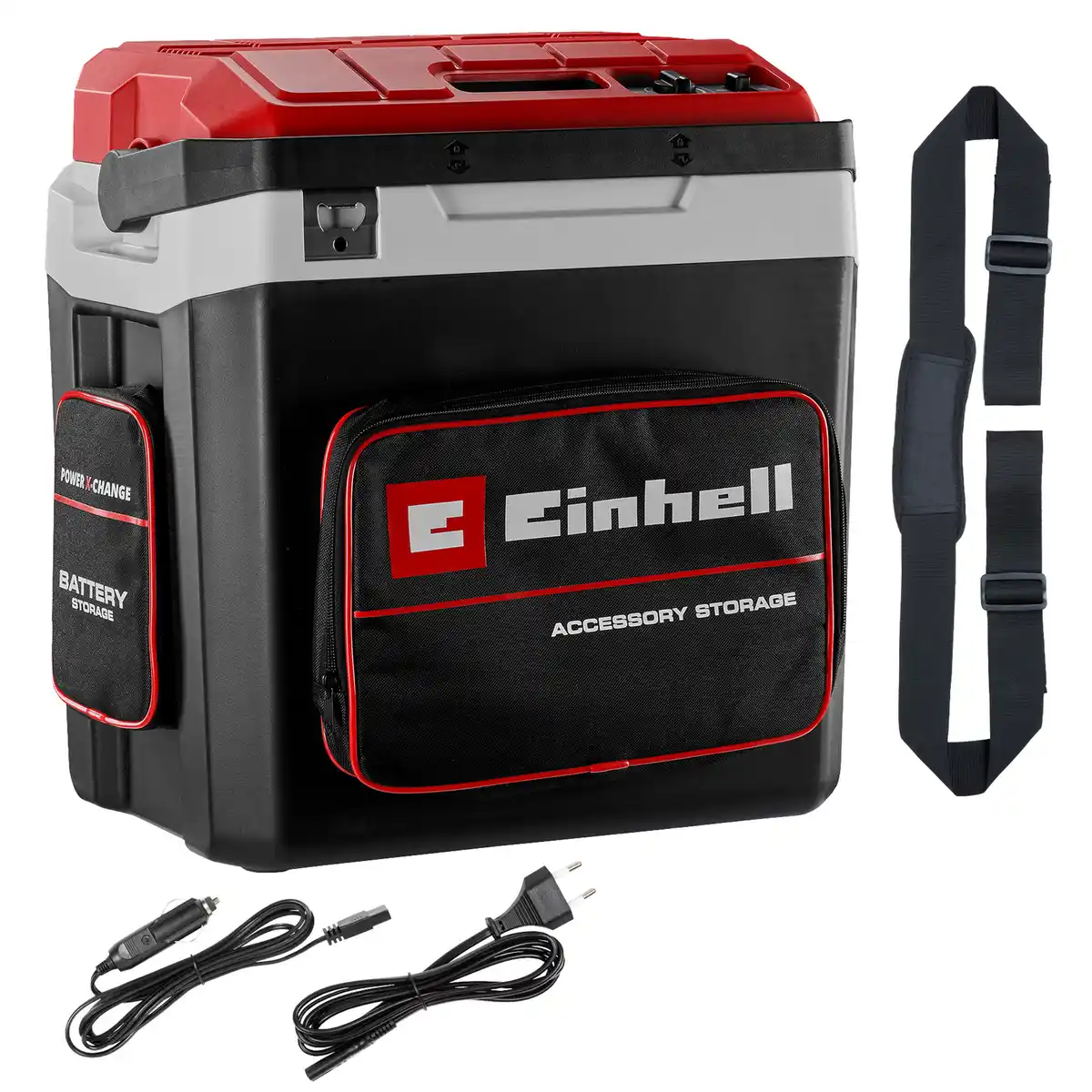 Bild 1 von Einhell Akku-Kühlbox 'TE-COL 18/27 Li-Solo' schwarz/rot 27 l