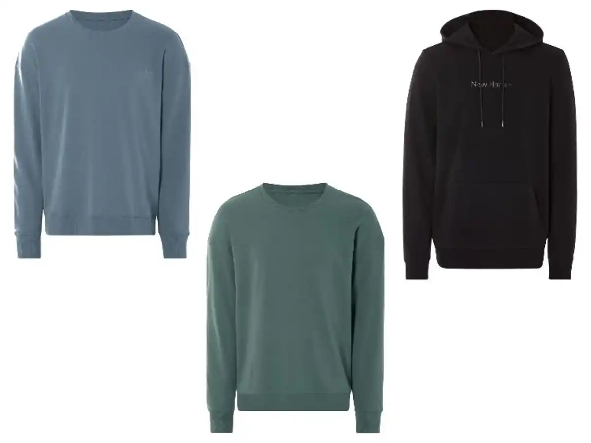 Bild 1 von LIVERGY® Herren Sweathoodie / Sweatshirt, aus angenehm weicher Interlock-Qualität