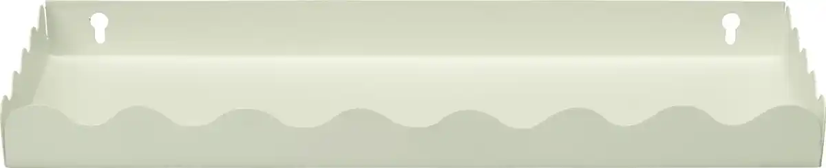 Bild 1 von Dekorieren & Einrichten Wandregal aus Metall gewellt, mint (40x14x3,5 cm)