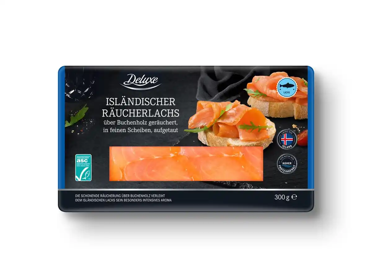 Bild 1 von Deluxe ASC Isländischer Räucherlachs,  300 g