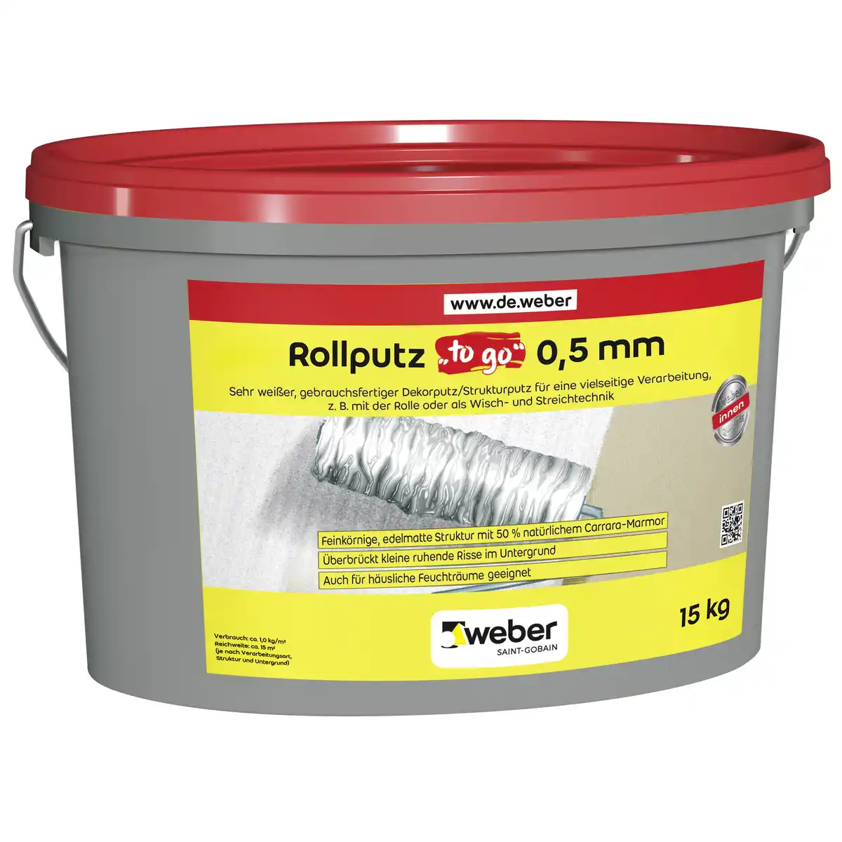 Bild 1 von Saint-Gobain Weber Rollputz 'to go' 15 kg