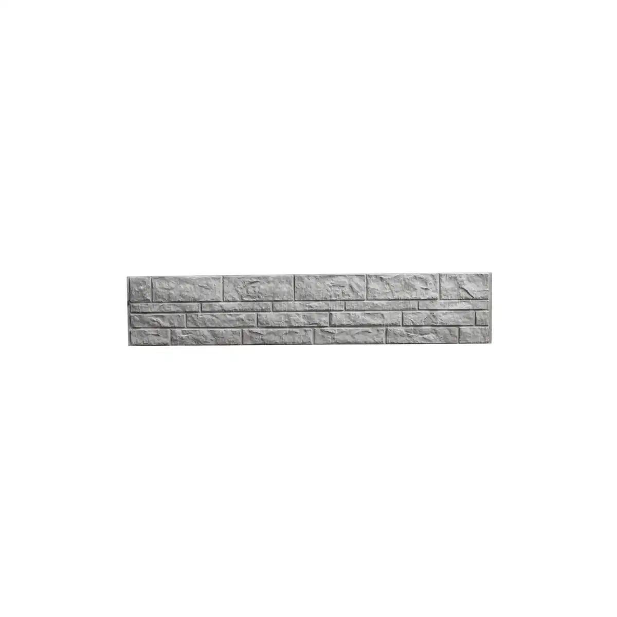Bild 1 von Beckers Betonzaun Betonzaunplatte 'Standard Fels' 200 x 38,5 x 3,5 cm grau