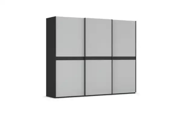 Bild 4 von Schwebetürenschrank Ajana, grau/schwarz, 271 x 223 cm