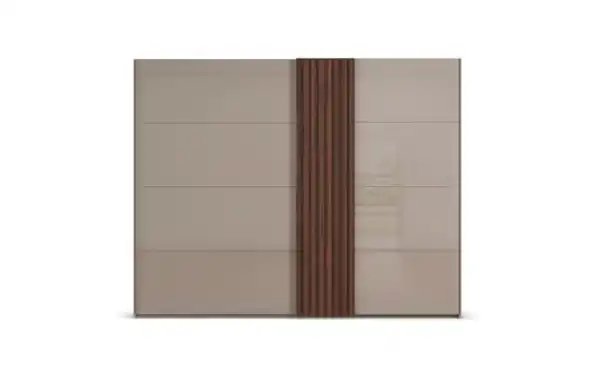 Bild 3 von Schwebetürenschrank Tegio-F, fango/Nussbaum