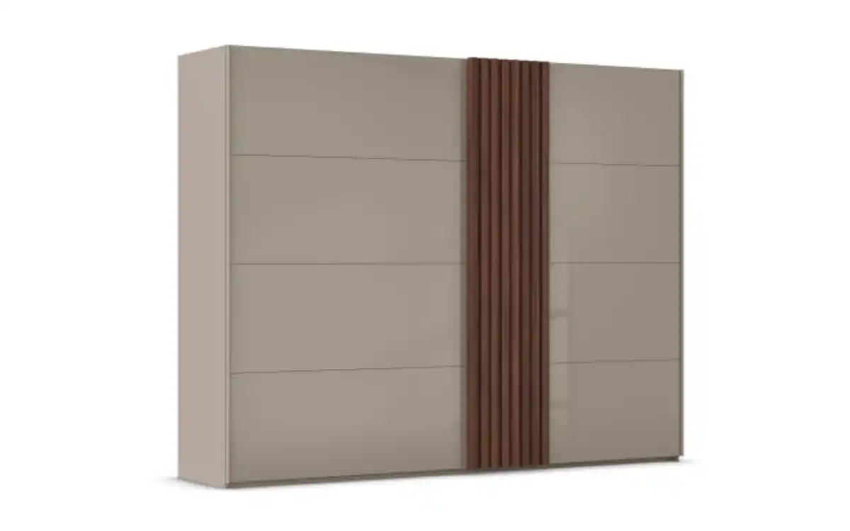 Bild 2 von Schwebetürenschrank Tegio-F, fango/Nussbaum