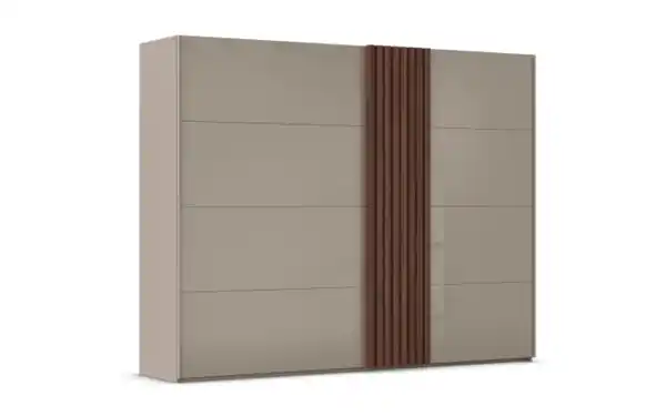 Bild 2 von Schwebetürenschrank Tegio-F, fango/Nussbaum