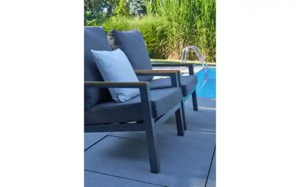 Bild 2 von Gartenset Abuja, braun/dunkelgrau, 4-teilig