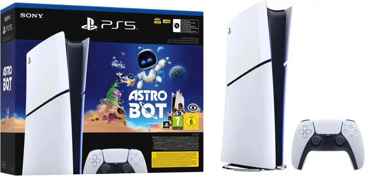 Bild 1 von PlayStation 5 Slim Digital Edition inkl. Astro Bot