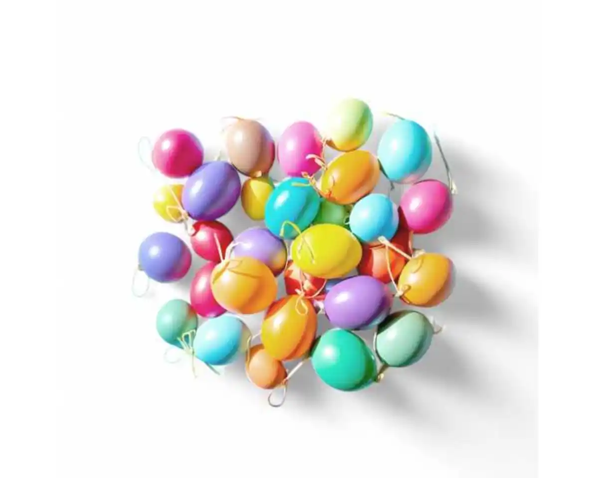 Bild 1 von novooo Ostereier 23tlg., Kunststoff uni