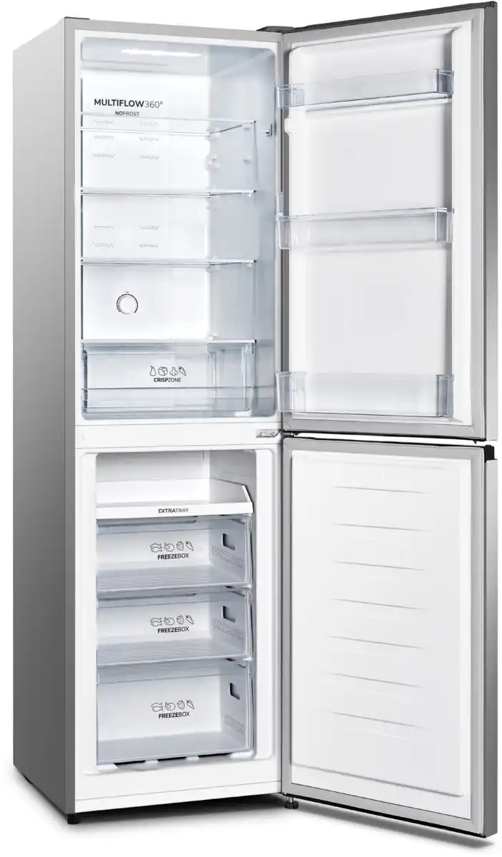 Bild 1 von NRK418ECS4 Kühl-/Gefrierkombination silber / E