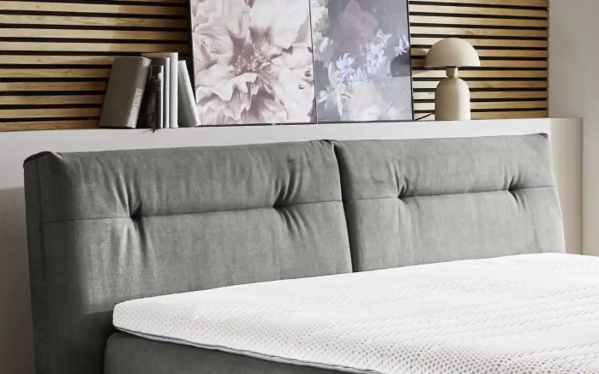 Bild 2 von Boxspringbett HU-BX22141, Joyce silver, 180 x 200 cm