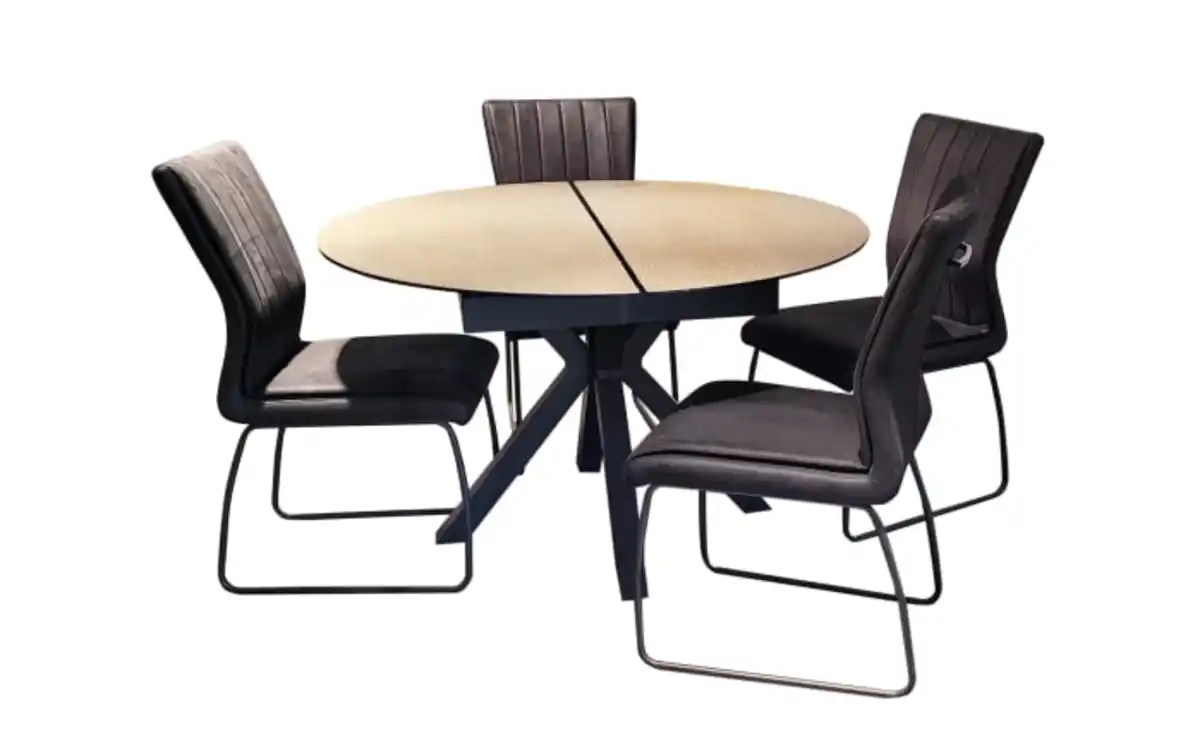 Bild 1 von Mondo - Essgruppe Moka, Comedor 3027, 3031, Granit/schwarz