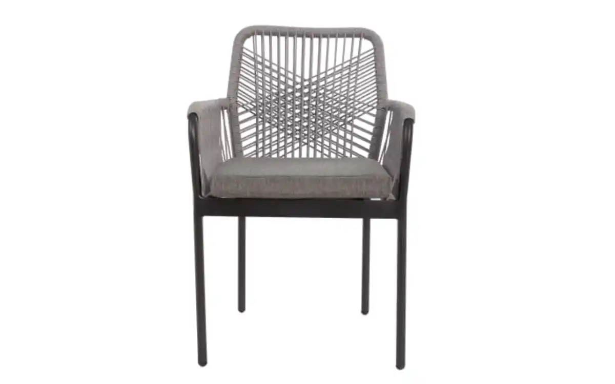 Bild 2 von Gartenstuhl Raipur, grau/anthrazit