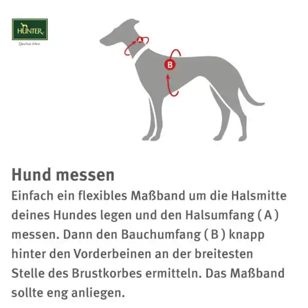 Bild 2 von Hunter Neopren Geschirr schwarz/grau 58-72/M/2