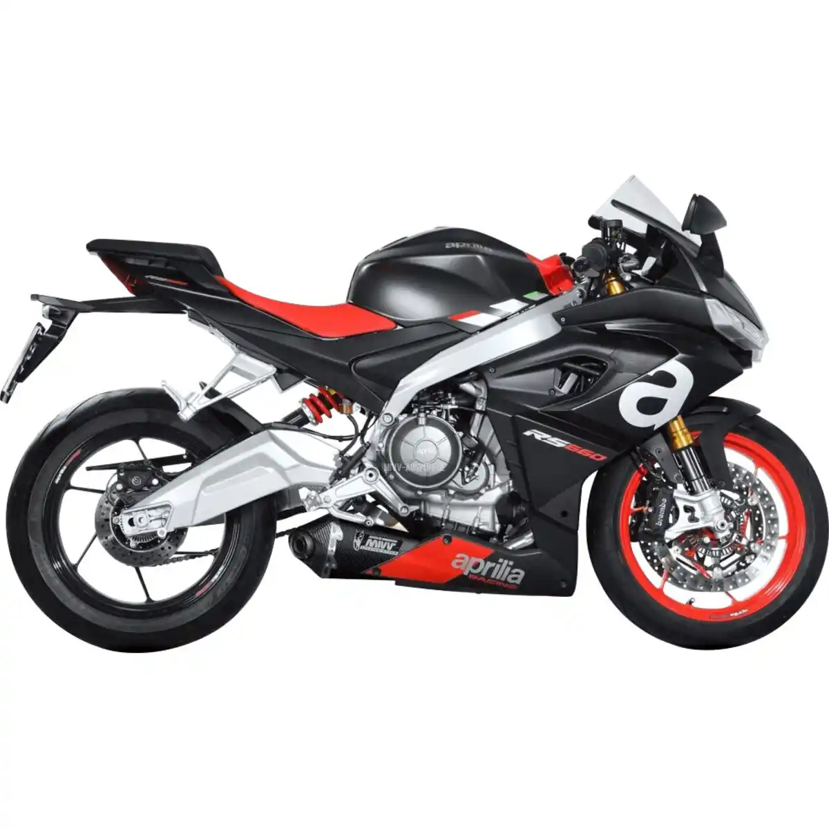 Bild 4 von MIVV Delta Race Auspuff 2-1 A.014.KDRB schwarz für RS/Tuono 660