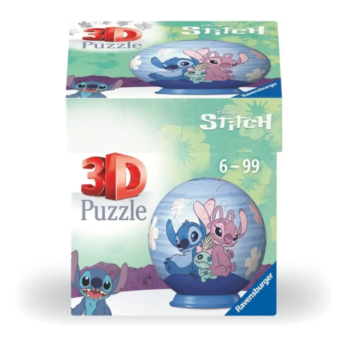 Bild 1 von Disney Stitch & Angel - 3D Puzzle-Ball - 54 Teile