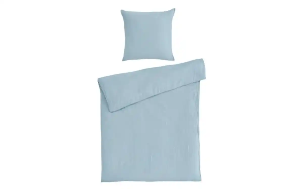 Bild 1 von Bettwäsche Musselin, blau, ca. 135 x 200 cm