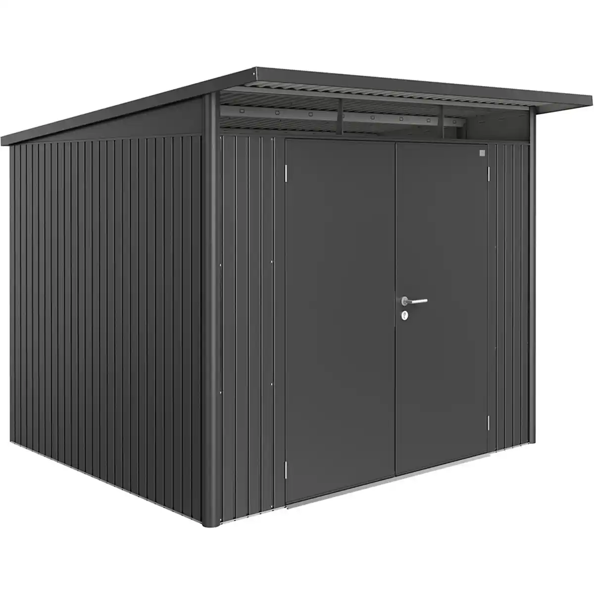 Bild 1 von Biohort Metall-Gerätehaus AvantGarde Gr. A6 dunkelgrau-metallic Doppeltür