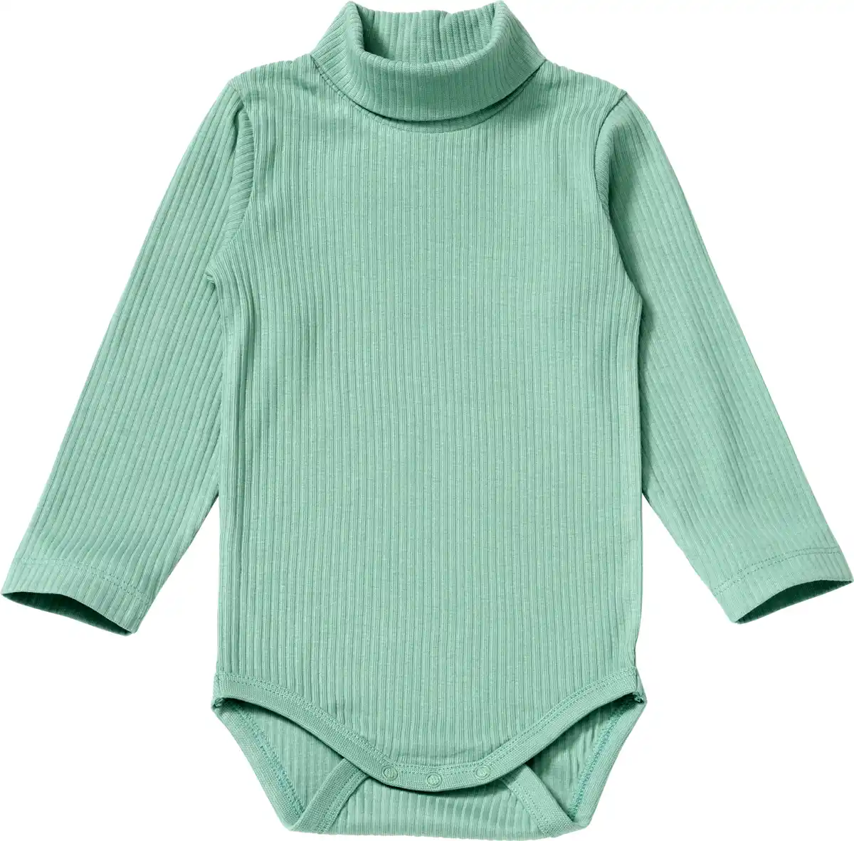 Bild 1 von ALANA Langarmbody mit Ripp-Struktur, grün, Gr. 74/80