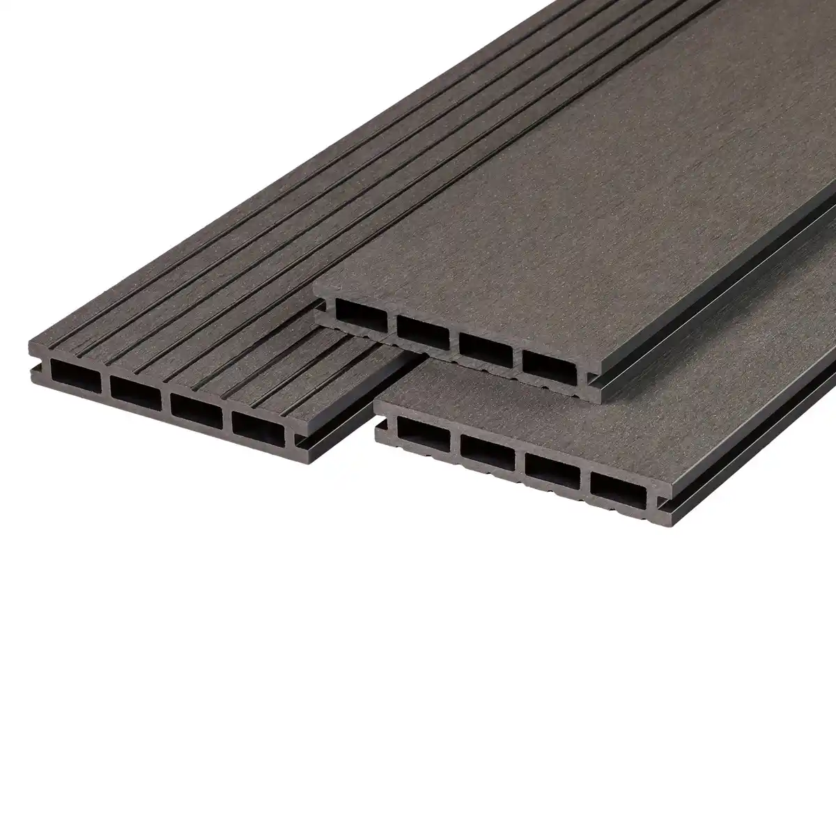 Bild 1 von Terrassendiele WPC Anthrazit 2,1 cm x 14,5 cm x 300 cm