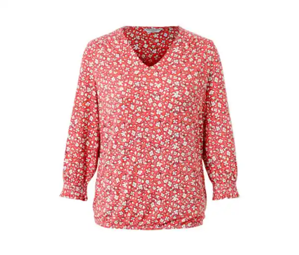 Bild 1 von Bedrucktes Blusenshirt, koralle