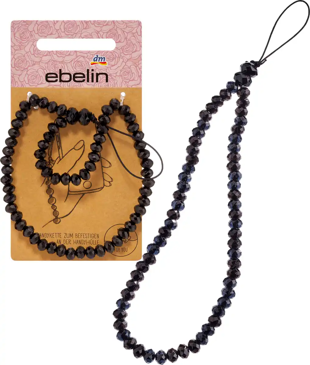 Bild 1 von ebelin Handykette Perlen schwarz