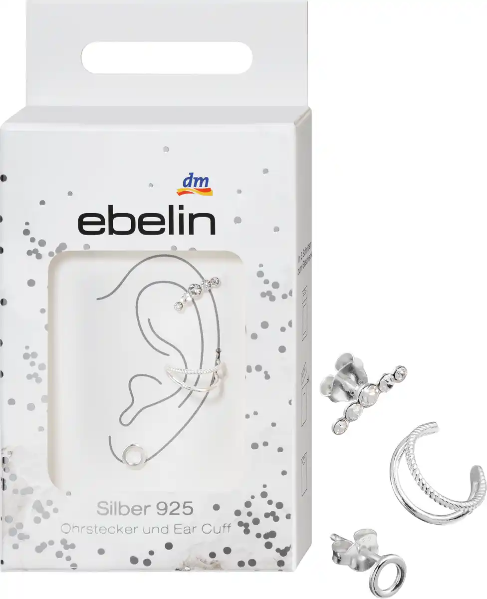 Bild 1 von ebelin Ohrstecker und Ear Cuff 925 Silber