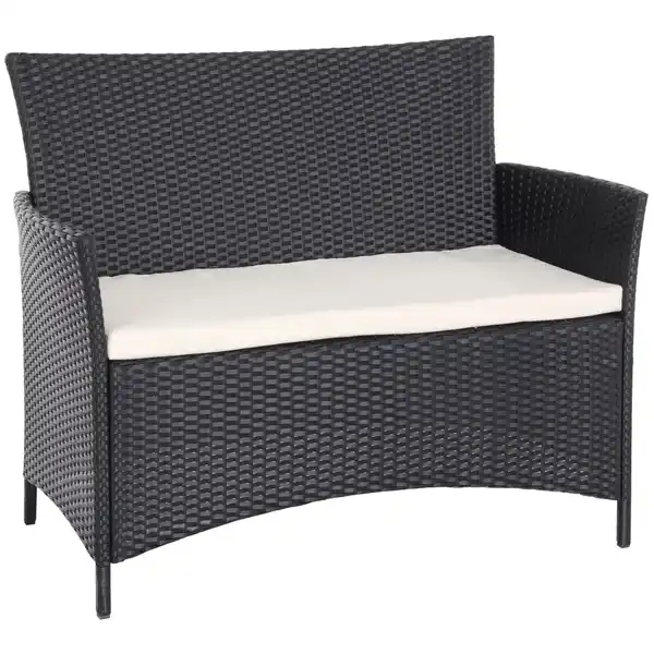 Bild 4 von Gartenmöbel-Set Canera 4-teilig Polyrattan Schwarz
