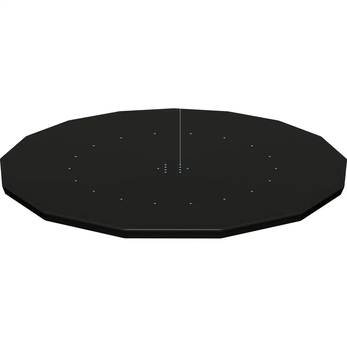 Bild 1 von Bestway Flowclear Poolabdeckung PVC Schwarz Ø 457 cm