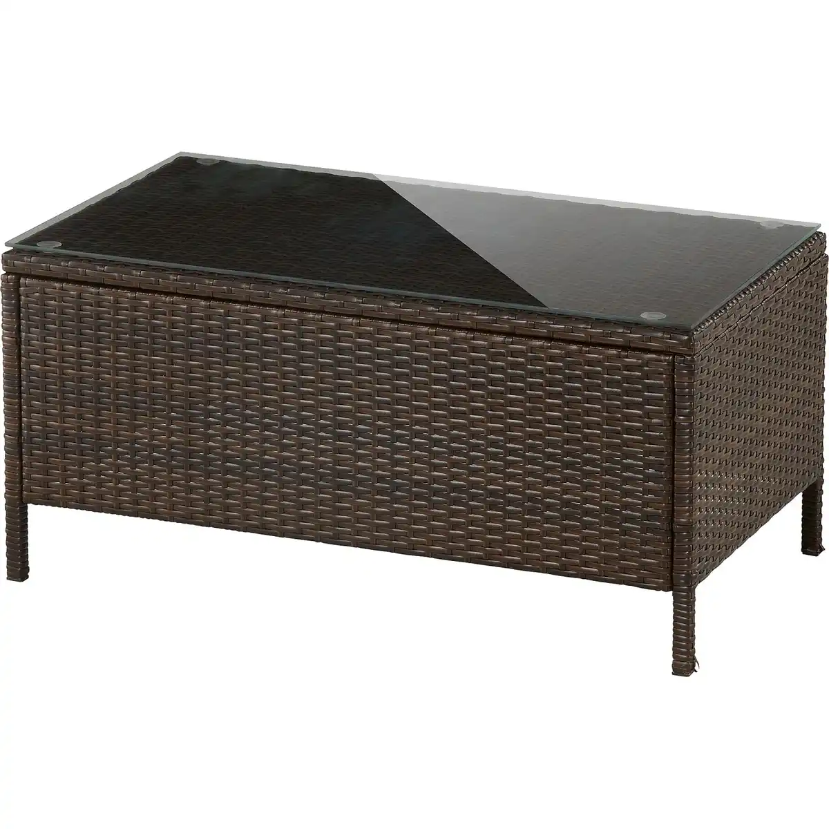 Bild 4 von Gartenmöbel-Set Canera 4-teilig Polyrattan Braun