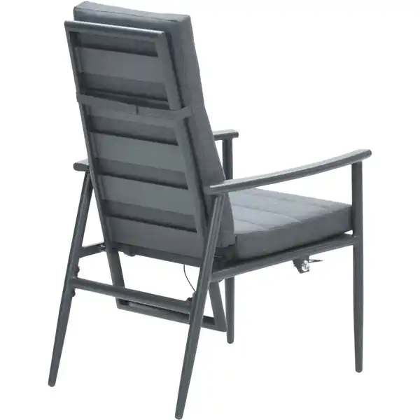 Bild 4 von Garden Impressions Gartenstuhl Biola Verstellbar 74,5 x 63 x 103 cm Grau-Mystic