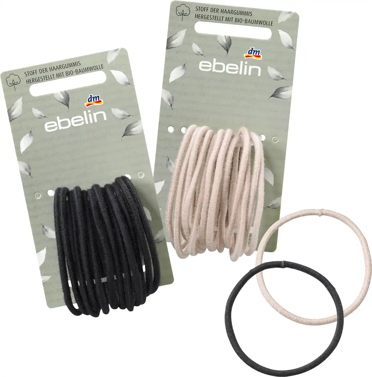 Bild 1 von ebelin Haargummis - Stoff hergestellt mit Bio-Baumwolle