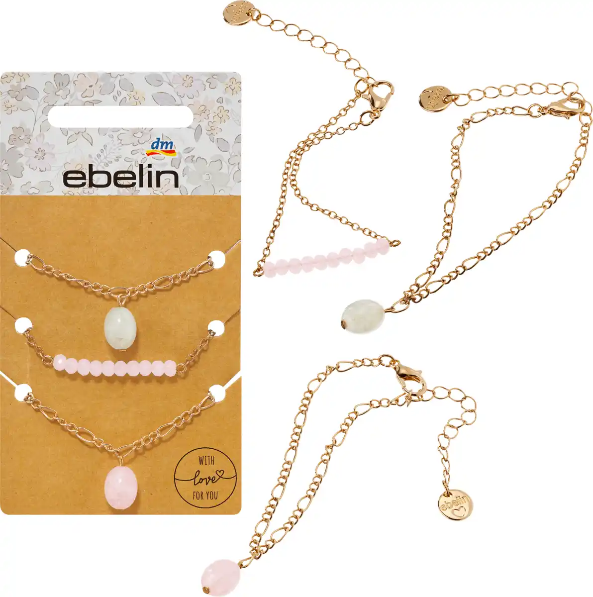 Bild 1 von ebelin Armbänder mit Perlen, Gold-Optik