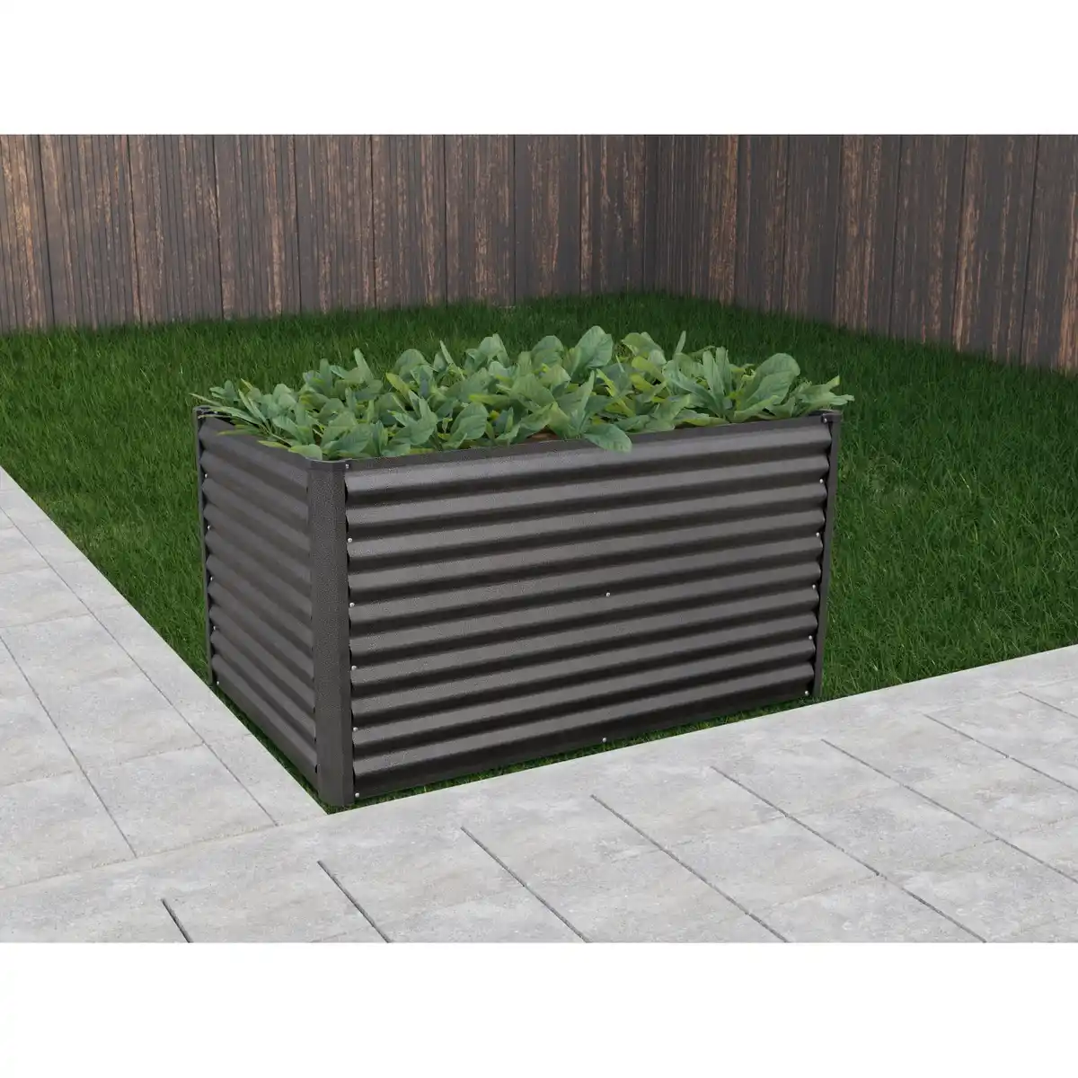 Bild 4 von Metall-Hochbeet Anthrazit 126 cm x 70 cm x 70 cm