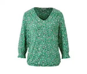 Bedrucktes Blusenshirt, grün