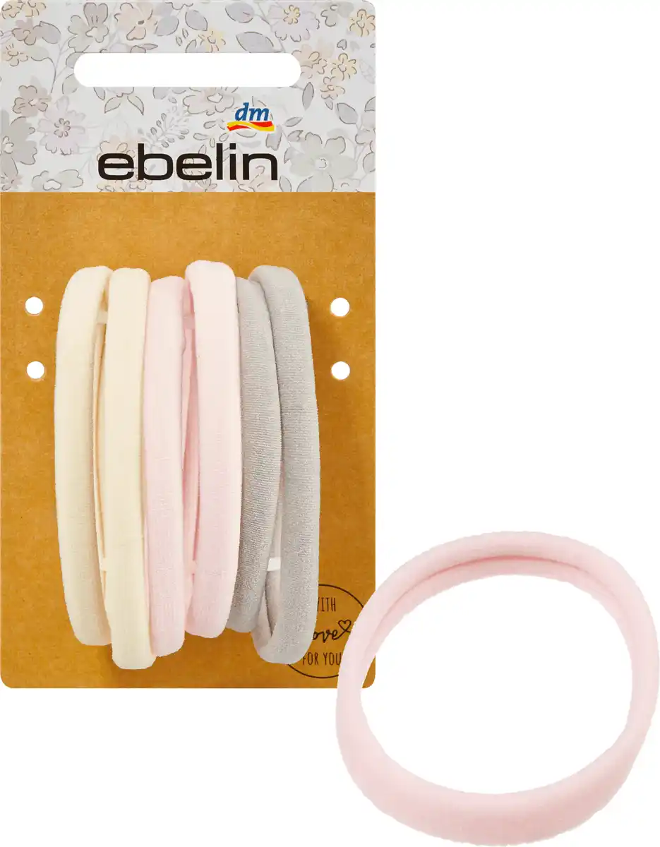 Bild 1 von ebelin Haargummis beige, rosa, grau