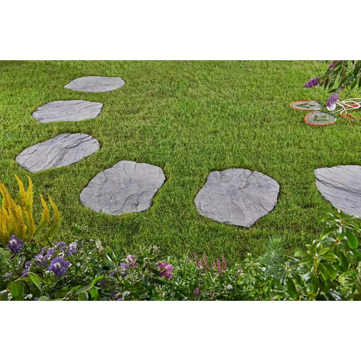 Bild 2 von Kann Trittplatte Nativa Natursteinoptik Grau-Nuanciert 56 x 42 x 4 cm