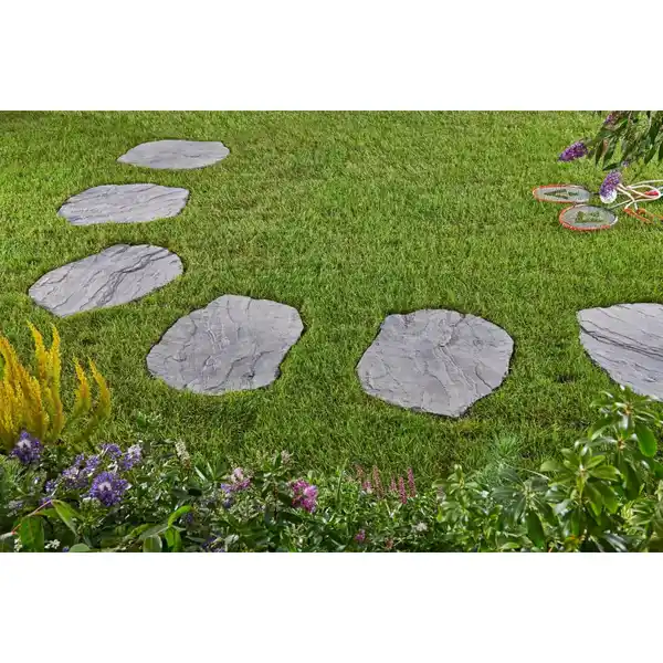 Bild 2 von Kann Trittplatte Nativa Natursteinoptik Grau-Nuanciert 56 x 42 x 4 cm