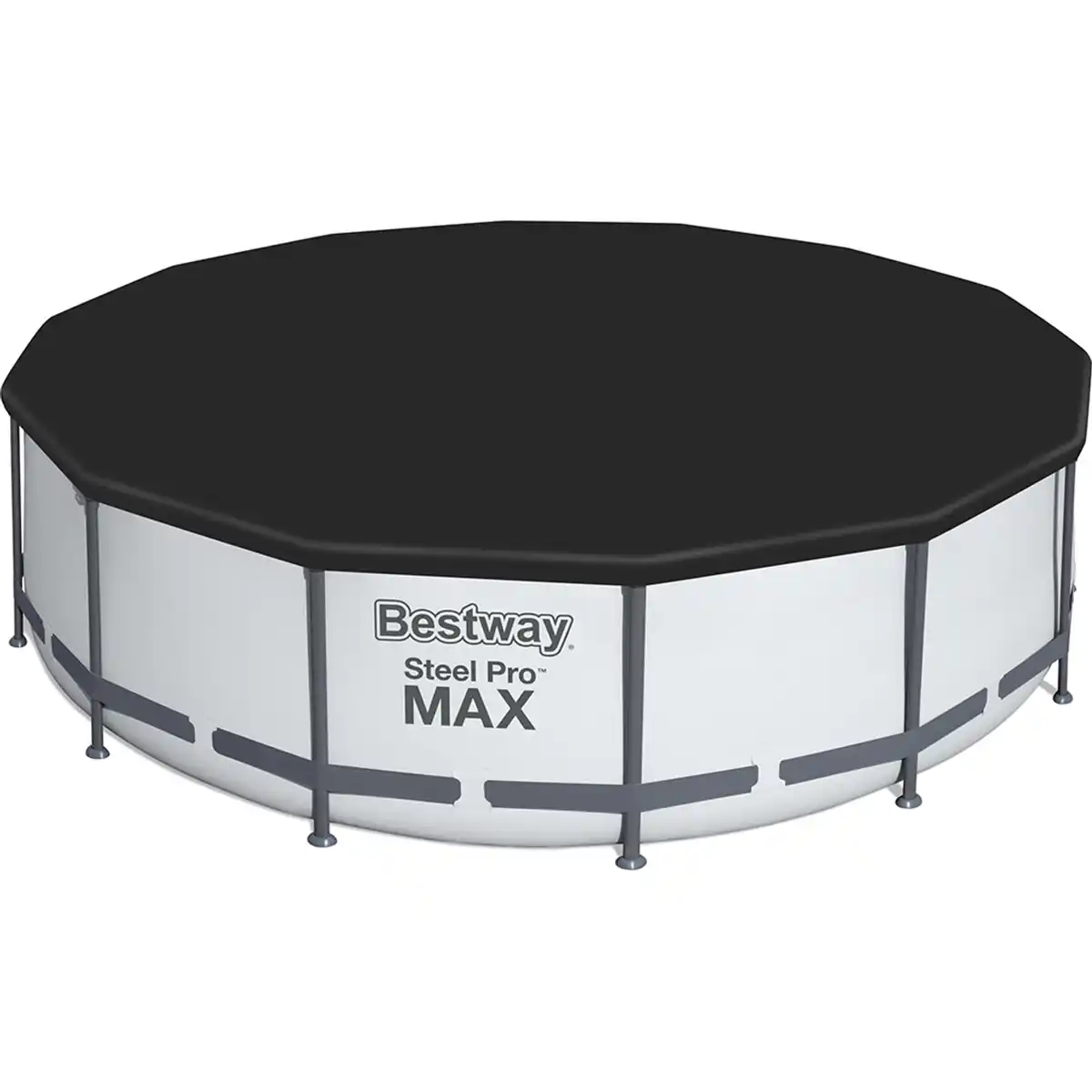 Bild 3 von Bestway Stahlrahmen-Pool Set Steel Pro Max Frame Ø 427 x 107 cm Rund Lichtgrau