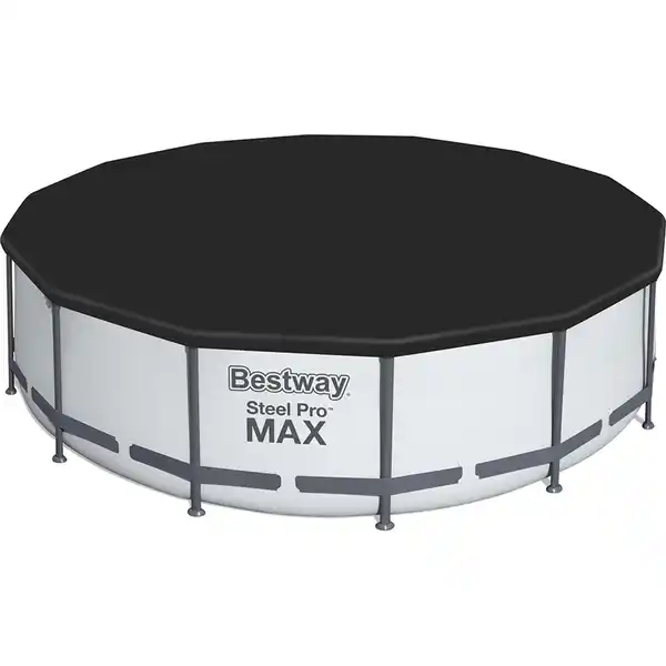 Bild 3 von Bestway Stahlrahmen-Pool Set Steel Pro Max Frame Ø 427 x 107 cm Rund Lichtgrau