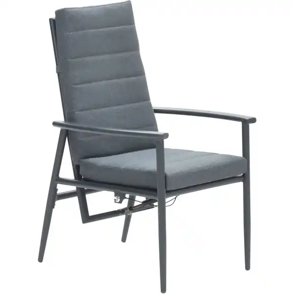 Bild 3 von Garden Impressions Gartenstuhl Biola Verstellbar 74,5 x 63 x 103 cm Grau-Mystic