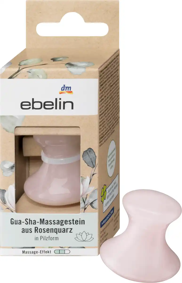 Bild 1 von ebelin Gua-Sha-Massagestein Rosenquarz