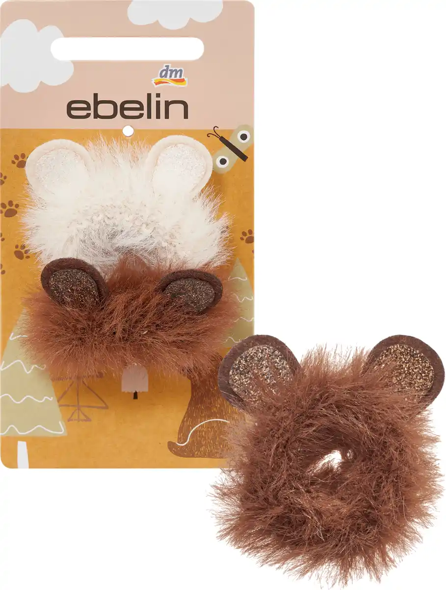 Bild 1 von ebelin Srunchies Kunstfell Bärenohren