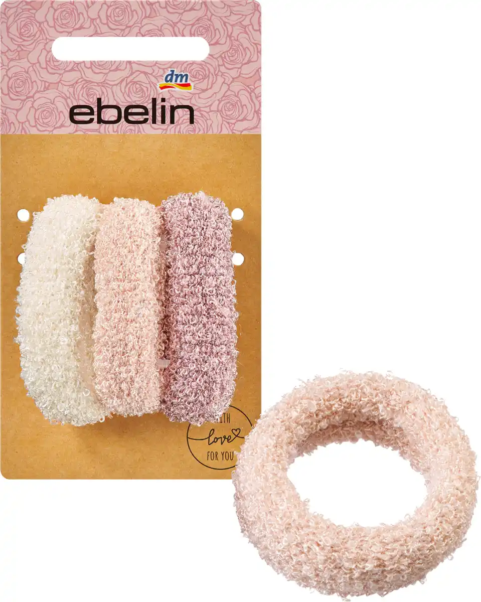Bild 1 von ebelin Haargummis weiß, rosé, lila