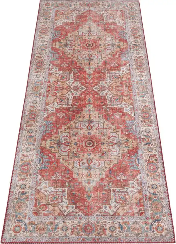 Bild 1 von NORTHRUGS Teppich Sylla, rechteckig, Höhe: 5 mm, Orientalisch, Läufer, Vintage, Wohnzimmer, Schlafzimmer, Esszimmer
