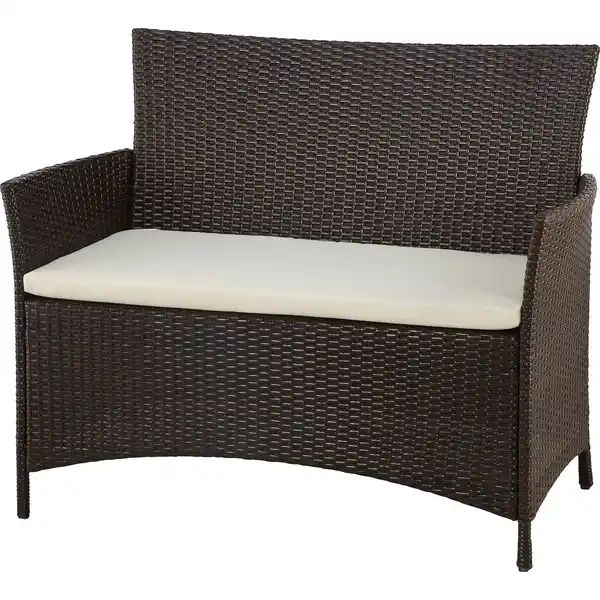 Bild 2 von Gartenmöbel-Set Canera 4-teilig Polyrattan Braun